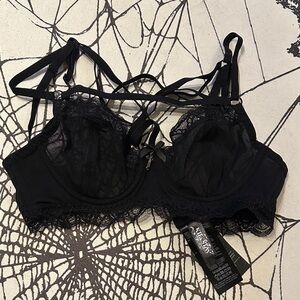 Killstar Black Lace Strappy Bra